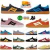 Nouvelles chaussures décontractées pour les hommes Locages végétaliens Spezial Og chaussure plate Pays de Galles Bonner Leopard Pony Handball Gum Collegiate Team Black Men Women Femmes Low Platform Sports Sneakers