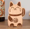 Abridor de garrafas de madeira maciça para bebidas Cerveja de sucção magnética criativa Lucky Cat Bottle abridor