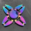 Novelty Games Finger Rotator Fidget Metal EDC Hand Rotator for Autism and ADHD Anxiety Stress Relief Focused Fidget Rotator Q240418