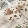 Veste de coton de coton de compagnie d'ours blanc ours à chiens avec Doton de dessin de manteau d'hiver de Teddy pour les petits chiens