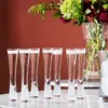 Champagne -bril Glitter Flutes Clear Cups Bubble Tulip Cocktail voor bar Party Giftwedding Bubbly Wine Glasses