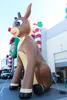 10MH Röd-nosed Giant Oxford Christmas uppblåsbara renar Rudolph Animal Model for Outdoor Event Decoration