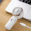 Mini Portable Fan 3 Pack schattige handheld batterij bediende lichtgewicht klein persoonlijk met snelheden en USB -oplaadbare 240416