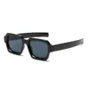 Sunglasses 2024 Fashion Classic Retro Square Glasses Dazzling Colorful Accessories Street Shoot Versatile Female