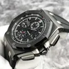 Designer Watch Luksusowe automatyczne zegarki mechaniczne 26402CE Black Ceramic 44 mm Igle Chronograph Ruch Na rękę