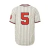 Baseball Jersey KC 5 Couture broderie sports de haute qualité extérieur de plage Wear Stripe Stripe Hip-Hop 240412