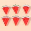 Charms 10pcs 31x22mm Fruit Pendant Resin Watermelon For Dangle Earring Keychain Necklace DIY Jewlery Making Findings