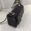 Słynna marka mini tote torba 1115 Torba projektantowa prawdziwa skórzana warta złote/srebrny łańcuchy komunikatorowe torba hobo crossbody klapę kobiety torebka hobo portfel x40