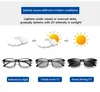 Sunglasses Elbru Pochromic Anti Blue Light Glasses Women Men Fashion Discolored Frame Ourdoor Sun Colorchange Eyeglasses