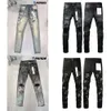 Lila jeans denim byxor mens jeans designer jean män svarta byxor avancerad kvalitet rak design retro streetwear casual sweatpants designers joggers pant s