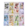 Gift Wrap 10 Sheet Per Pack Retro PET Plant Flowers Creative Handbook Diary Material Decorative Stickers 8 Choices