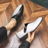 Casual Shoes Brand Classic Men Leather Large Size Wedding Dress Retro Non-Slip Boat Shoeschaussures Homme Walking