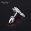 Novelty Games DAVYDAISY LED light Fidget Spinner Butt Plug new anal toy suitable for couples Q240418