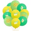 Partydekoration 24PCS Hawaiian Tropical Ballons Fruit Themed Summer Beach