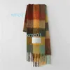 L6CP AC Thicked Plaid Womens Scarf Shawl Warm Wrap Pashmina filt Cashmere Europe Autumn and Winter LBEV