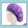 Beanie/Skull Caps Soft Satin Slee Cap Salon Bonnet For Kids Girls Girls Night Sleep Hat Hair Loss Ladies Turban Su Otmzo