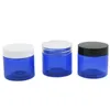 Storage Bottles 30pcs 2 Oz Round Leak Proof Blue Plastic Container Jars With Lids 60g For Travel Makeup Cosmetic Lotion Scrubs Cream