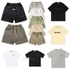 Designer Tshirt Mens T Shirt ess Shorts Casual Fog Short Essen Sport Löst överdimensionerad stil Tees Rädsla för Gods Clothing Tee Man Outfit