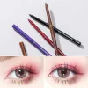 Eyeliner waterdichte eyeliner gel potlood Matte zijderupsen eyeliner pen die niet bloeiende snel drogende oog voering gelpen make -up bruin roze