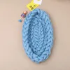 Couvertures artisanales tissées artisanales créatives Chunky Trined Nest Pographie accessoires nés Baby Boat Box PO Shoot Infant Accessoires