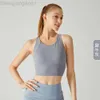 DESGINER ALOOO YOGA ALOE Tanks Fitness Cost rassemble High Strength Sports Bra Womens Raceback Gite One Piece Chitry Pad