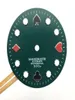 Kit di strumenti di riparazione 28 5mm NH35 NH36 Watch Dial Poker Abalone per NH35A NH36A Movimento Luminoso verde modificato con S Logo273U9262625