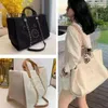 Designer clássico bolsas de noite bolsas de luxo marca de pérolas rótulo de mochila feminina bolsa de praia bolsa feminina canvas de mão saco de mão damas m5hr