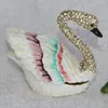 Şişeler Swan Crystal Bejeweled biblo kutusu dekoratif heykelcik ev dekoru düğün iyiliği hediyeler