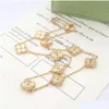 Colliers pendentiels Collier Clover Clover Luxury pour femmes 10 Fleurs disponibles en rose plaqué et cadeaux sier bon Dr Dhr4z personnel