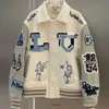 Letterman Jacket L Vintage Bomber Płaszcze 11 -literowa marka haftowa jesień mężczyźni Baseball Kurtki Hip Hop luźne moda zima zima ciepła kurtka odzież 5681