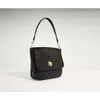 Womens Leather Bag with High-end Pleats Trendy and Versatile One Shoulder Hand Scratch Pattern Commuting Underarm
