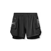 Shorts Sports Men Sportswear Double Deck Running Shorts 2 in 1 Beach Bottoms Summer Gym Fitness Training Jogging Short Pants 240412