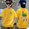 T-shirts Rabbit T-shirt anime luxury brand T-shirt childrens clothing baby short sleeved T-shirt 3-14 year old youth top Q240418