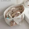 Windelbeutel kostenlose Lieferung von niedlichen Bären Urinbeutel Baby Muttertasche Leinwand Handtasche Babybedarf Organisator Baby Urinbeutel Baby Urinbeutel Q240418