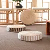 枕ラウンドストロープーフシートウェーブハンド織りタタミマットヨガティーセリーフ瞑想パッドフロア布団45x10cm