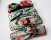 Bandons concepteurs 100% Silk Cross Bandoule Femme Girl Girl Elastic Hair Bands Retro Turban Headwraps Cadeaux Fleurs Hummingbird Orc Drop Dhlak 01