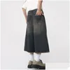 Short masculin y2k masque vintage streetwear culottes coréen harajuku denim pantalon large pantalon court jorte jort bermudas jeans alt vêtements dhve9