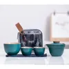 Ensembles de thérapie de thé en extérieur de voyage en céramique TOPOT TOTE SAG SET TCUP Gift Chinese Tea tasse 1 Pot 3