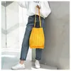 Bag Fashion Craltlapsible Canvas Schulter ECO wiederverwendbare Einkaufstaschen große Kapazität Studenten Bücher falten Tasche für Mädchen Marke