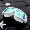 Bigframe Swimming Goggles Highdefinition Swimglasses with Earplugs Waterproof Antifog Adult 240409