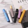 12ML Refillable Perfume Spray Bottle Aluminum Spray Atomizer Bottles Portable Travel Cosmetic Container Perfumes Glass Bottles