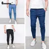 Mäns jeans plus size mens demin byxor sexig midvist bantning botten män mode 2024 streetwear magy denim