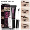 Les améliorateurs décollent les sourcils de colorant Crème Semi-permanente imperméable Sweatproofr anérée de tatouage naturel teinté de déchirure des sourcils Cosmetics Gel Cosmetics