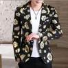 elegant Plaid Patterns Blazer for Men Single button Geometric Style Casual Suit Jacket Notched Lapel Male Fashion Royal Plaid Coat Italian brand