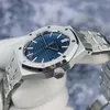 Designer Watch Luxury Automatic Mechanical Watches Style 15550st Blue Disc 50th Anniversary Female 37 mm Movie Mouvement Wrist
