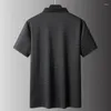 رجال Polos 8XL 7XL 6XL 2024 Summer Business Thirt T-Shirt Men Tops Mens High Lead Polo Sirt Discal Dancal Salysing