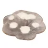 Impezza da gatto cuscino porta cuscino di footprint forma di peluche morbido tappeto divano di divano tavolo tavolo da letto tappeto decorativo 2021