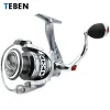 REELS2 FLY FAIRKERING REELS2 Teben 12BB نسبة 52 1 CARP SPINNING Reel 2000 4000 5000 MAX DRAG 9KG METAL HANDWARD SALTWATER BASS 231202