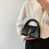 Borse a tracolla Piccola borsa a traversa in pelle PU con manico corto per donne 2024 Trends Shopper Chain Top borse e borse