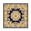 카펫 Alfombra Redonda Navy Blue Rug Retro for Living Room Bedroom Square Non-Slip Washable Mat European Home Decury Carpet